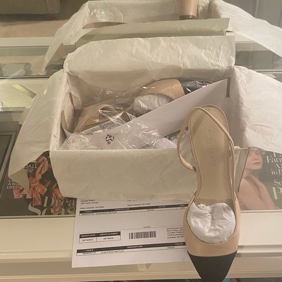 Marc Fisher Laynie Slingback Block Heel Pumps BNIB - Picture 9 of 14